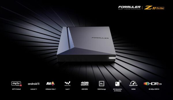 Formuler Z11 Pro Max | 4K Android 11 Streaming Box with 4GB RAM, 32GB Storage, Wi-Fi 6 + Bonus Wireless Keyboard & Car Mount - Image 5