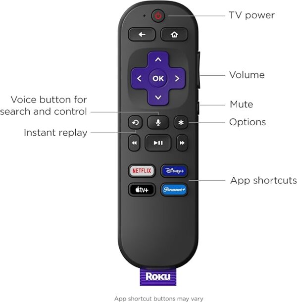 Roku Streaming Stick 4K (2025) | Portable 4K/HDR Streaming with Dolby Vision & Voice Remote - Image 3