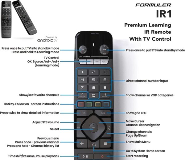 Formuler Z11 Pro Max | 4K Android 11 Streaming Box with 4GB RAM, 32GB Storage, Wi-Fi 6 + Bonus Wireless Keyboard & Car Mount - Image 3