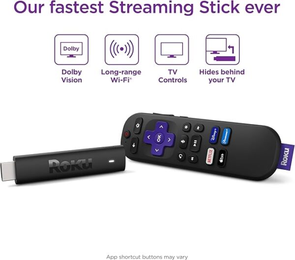 Roku Streaming Stick 4K (2025) | Portable 4K/HDR Streaming with Dolby Vision & Voice Remote - Image 5