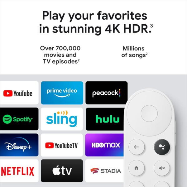 Google Chromecast with Google TV (4K) | Smart Streaming Stick with Voice Search & 4K HDR - Image 2