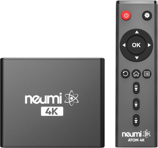 NEUMI Atom 4K Digital Media Player | Ultra HD 60fps, HEVC/H.265, USB & SD Card Playback, Auto-Looping