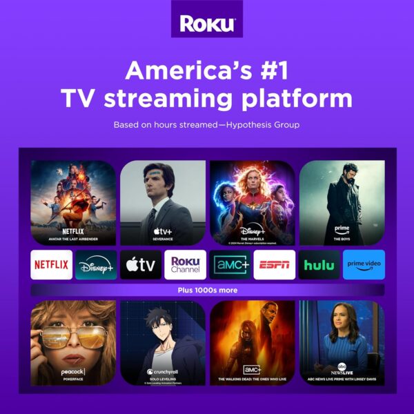 Roku Streaming Stick 4K (2025) | Portable 4K/HDR Streaming with Dolby Vision & Voice Remote - Image 2