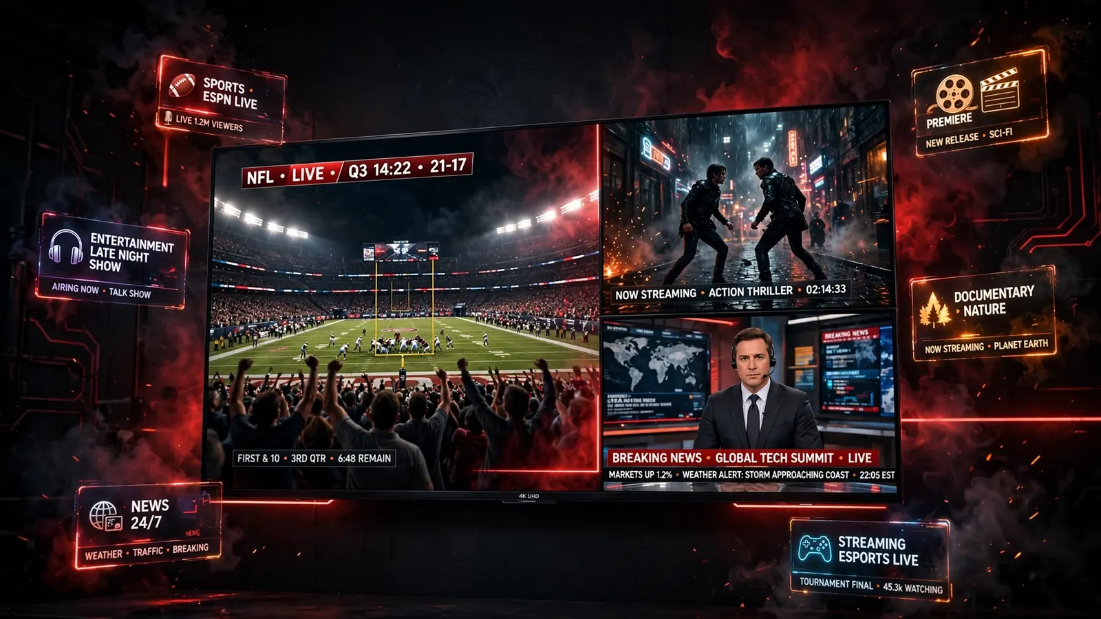 XtreamHD IPTV channels UK: live sports, movies and entertainment